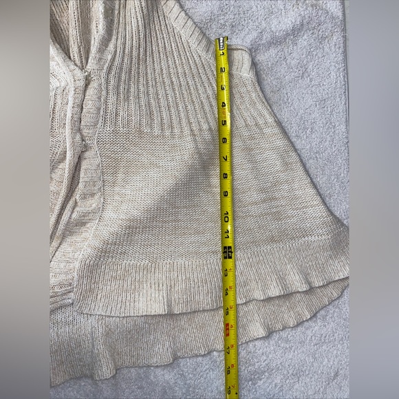 Free People Boho Hooded Sleeveless Knit Vest Size Small - Picture 8 of 8